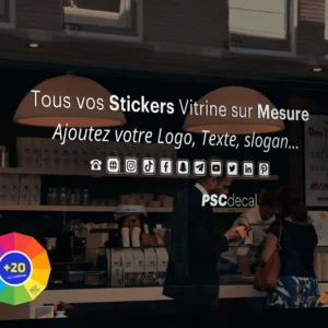Stickers vitrine - Personnalisée