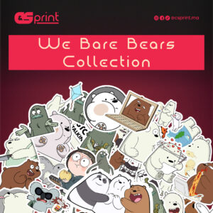40 Stickers We Bare Bears – Grizzly, Panda & Ice Bear réunis !